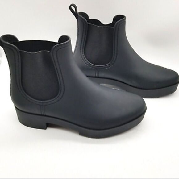 Jeffrey Campbell black Chelsea rain boot 9 - Picture 2 of 7